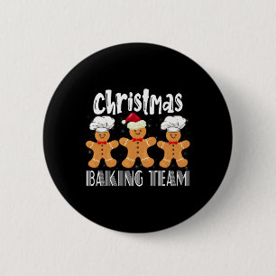 Cookie Baking Team Crew Xmas Familie Matching Grou Button