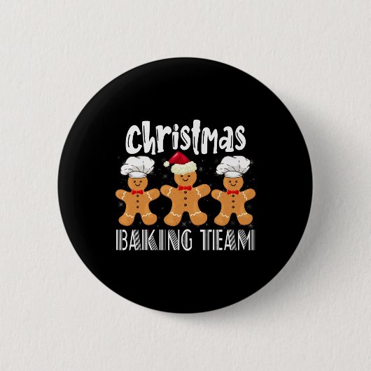 Cookie Baking Team Crew Xmas Familie Matching Grou Button (Vorderseite)