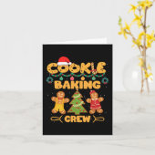 Cookie Baking Team Crew Xmas Familie Matching Grou Karte (Gelbe Blume)
