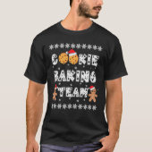 Cookie Baking Team Gingerbread Men with Xmas Hats  T-Shirt (Vorderseite)