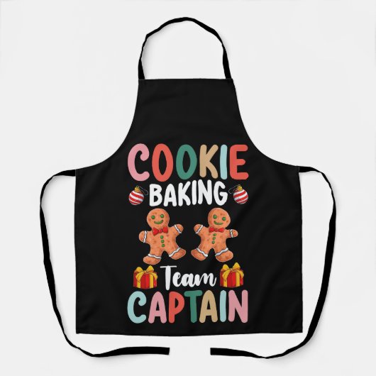 Cookie Baking Team Kapitän Familie Weihnachten Schürze (Vorderseite)