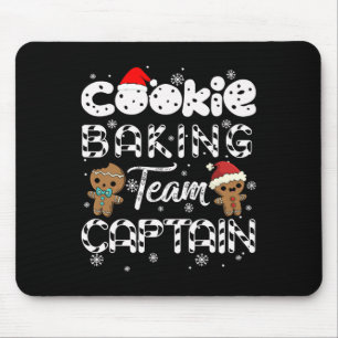 Cookie Baking Team Kapitän Gingerbrett Weihnachten Mousepad