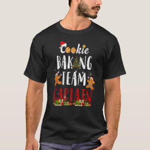 Cookie Baking Team Kapitän Gingerbrett Weihnachten T-Shirt