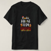 Cookie Baking Team Kapitän Gingerbrett Weihnachten T-Shirt (Design vorne)