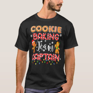 Cookie Baking Team Kapitän Gingerbrett Weihnachten T-Shirt