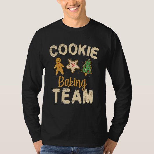 Cookie Baking Team Santa Claus Gingerbread Holiday T-Shirt (Vorderseite)