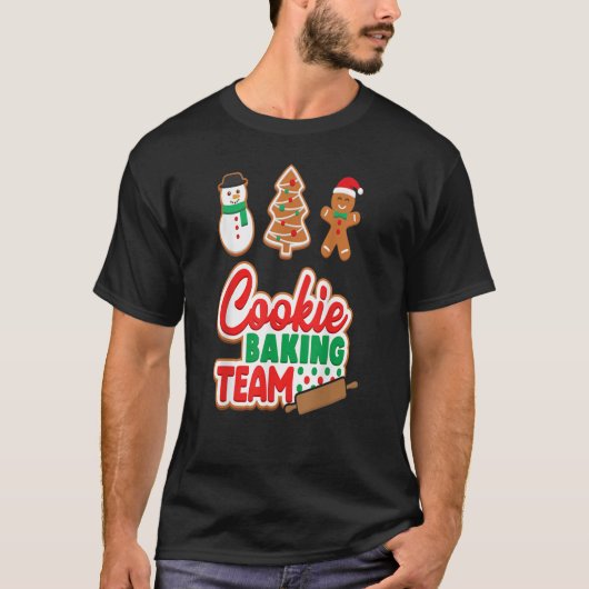 Cookie Baking Team Shirt Crew Xmas Familie Matchin (Vorderseite)
