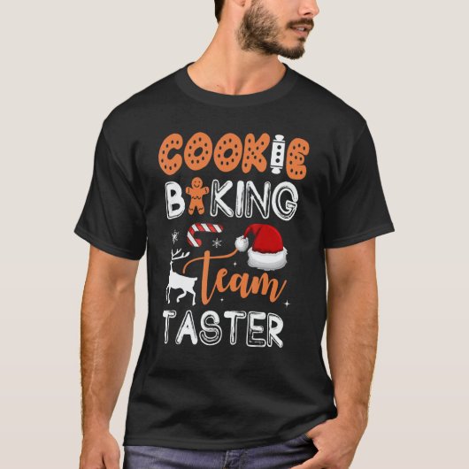 Cookie Baking Team Taster  Matching Family Christm T-Shirt (Vorderseite)