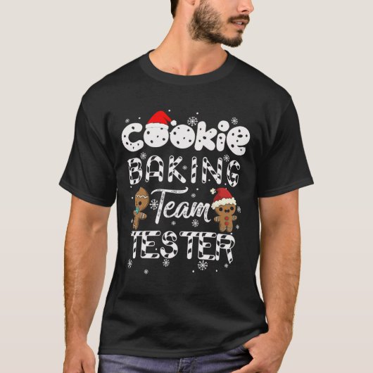 Cookie Baking Team Test Gingerbread Christmas T-Shirt (Vorderseite)