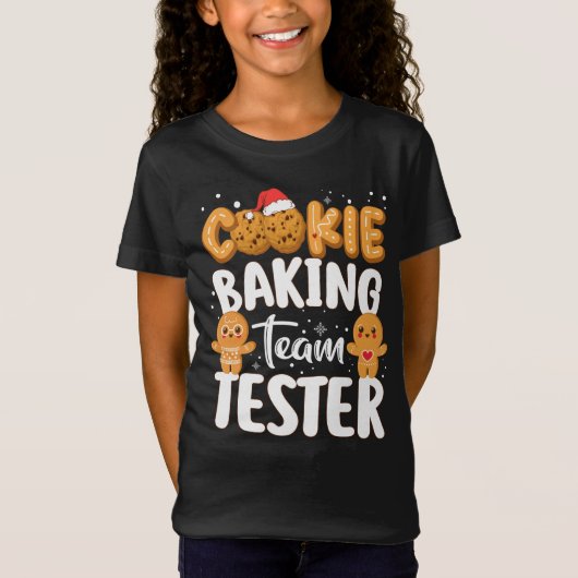 Cookie Baking Team Test Gingerbread Christmas T-Shirt (Vorderseite)