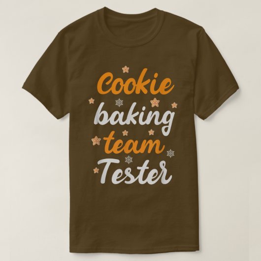 Cookie Baking Team Tester Baking Gingerbread Chris T-Shirt (Design vorne)