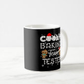 Cookie Baking Team Tester Gingerbread Christmas Co Kaffeetasse (VorderseiteRechts)