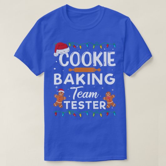 Cookie Baking Team Tester Gingerbread Funny Christ T-Shirt (Design vorne)