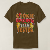 Cookie Baking Team Tester Gingerbrot Weihnachten T T-Shirt (Design vorne)