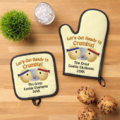Cookie Baking Wettbewerb Custom Ofenhandschuh & Topflappen-Set (Oben Unten)