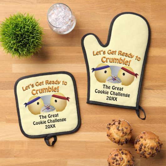 Cookie Baking Wettbewerb Custom Ofenhandschuh & Topflappen-Set (Oben Unten)