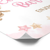 Cookie Bar Signieren Rosa Teddy Bären Party, Dusch Poster (Ecke)