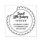 Cookie Bite Bakery Geschäftsadresse Permastempel (Design)