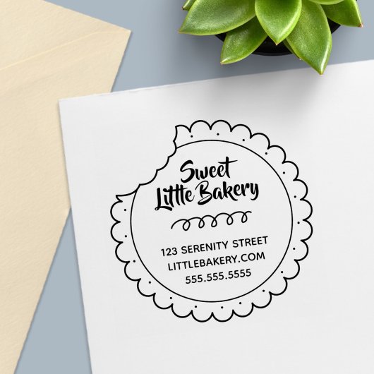 Cookie Bite Bakery Geschäftsadresse Permastempel