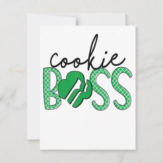 Cookie Boss Scout Girls Cookie Dealer Einladung (Vorderseite)