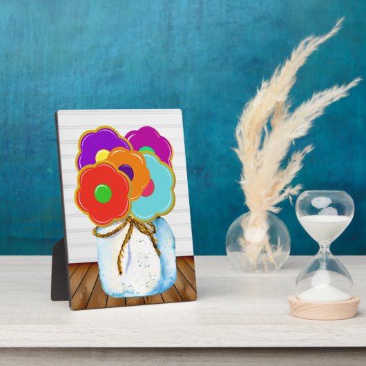 Cookie Bouquet Plaque überarbeitet Fotoplatte (Seite)