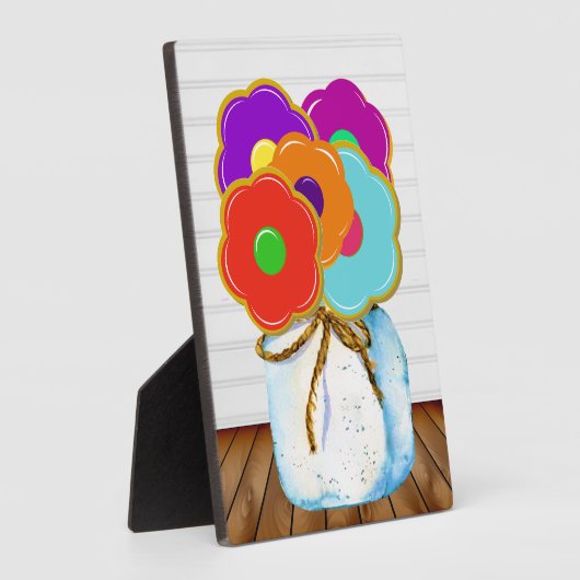 Cookie Bouquet Plaque überarbeitet Fotoplatte (Seite)