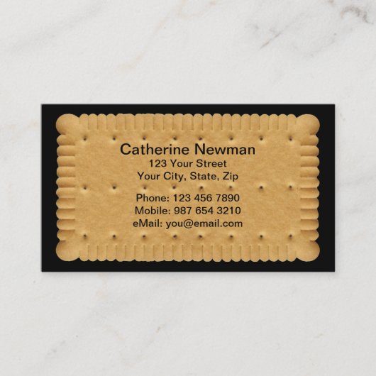 Cookie Businesscard Visitenkarte (Vorderseite)