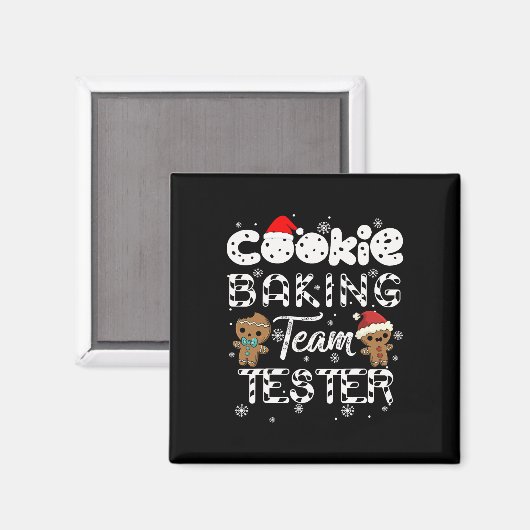 Cookie Byking Team Tester Gingerbrot Weihnachten Magnet (Vorderseite/Rückseite)