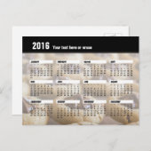 Cookie Calendar Postcard 2016 Postkarte (Vorne/Hinten)