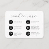 Cookie Care Minimalistisch Flat Dankeschön Karte (Vorderseite)