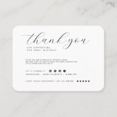 Cookie Care Minimalistisch Flat Dankeschön Karte (Rückseite)