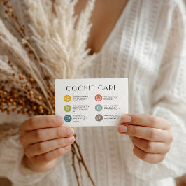 Cookie Care Minimalistisch Flat Dankeschön Karte