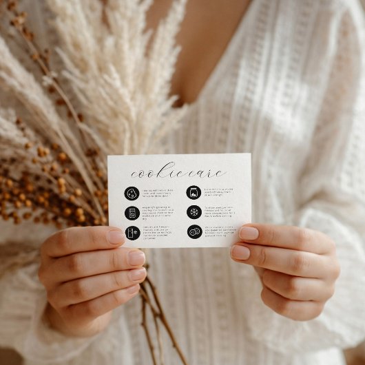 Cookie Care Minimalistisch Flat Dankeschön Karte