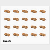 Cookie Chocolate Classic Round Aufkleber (Blatt)