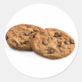 Cookie Chocolate Classic Round Aufkleber