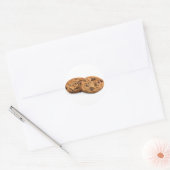 Cookie Chocolate Classic Round Aufkleber (Umschlag)