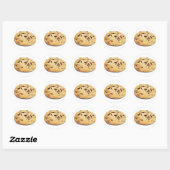 Cookie Chocolate Classic Round Aufkleber (Blatt)