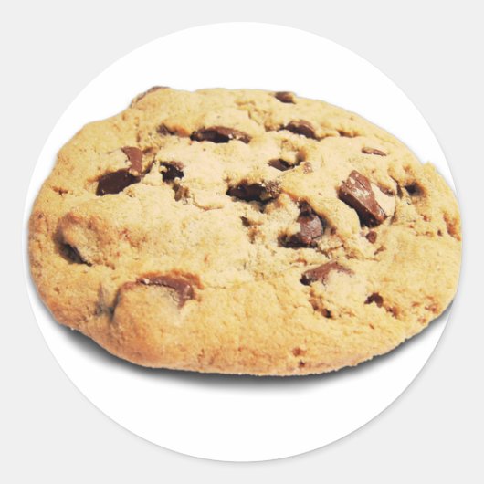 Cookie Chocolate Classic Round Aufkleber (Vorderseite)