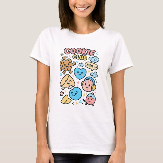 Cookie Club Kawaii – Sweet Squad, Soft Crunch T-Shirt (Vorderseite)