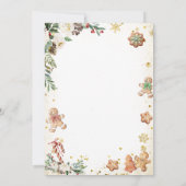 Cookie Cocoa Christmas Spanish Cena De Navidad Einladung (Rückseite)