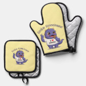 Cookie Connoisseur Ofenhandschuh & Topflappen-Set (Vorderseite/Rückseite)