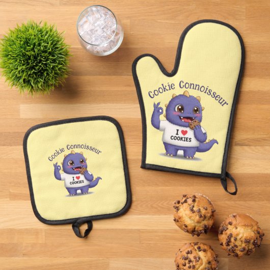 Cookie Connoisseur Ofenhandschuh & Topflappen-Set (Oben Unten)