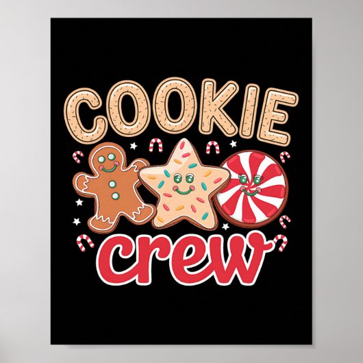 Cookie Crew Lebkuchen Weihnachtskugel Familienbuch Poster (Vorne)
