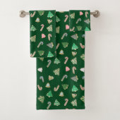 Cookie Cutout-Muster Art 2 Badhandtuch Set (Insitu)