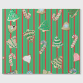 Cookie Cutout-Muster Art 2 Geschenkpapier (Flach)