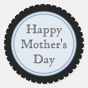 Cookie Cutter Blue Mother's Day Stickers