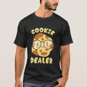 Cookie Dealer Bäckerei Schokolade Chips Brille Bak T-Shirt (Vorderseite)