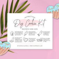 Cookie Decorating Kit Instructions Pink Watercolor