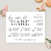 Cookie Decorating Pack Instructions Minimal Bakery Dankeskarte