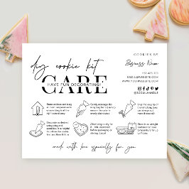 Cookie Decorating Pack Instructions Minimal Bakery Dankeskarte